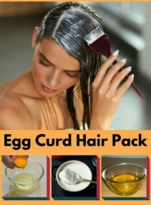 Egg & curd- Hair mask Homemade for hair growth in hindi 