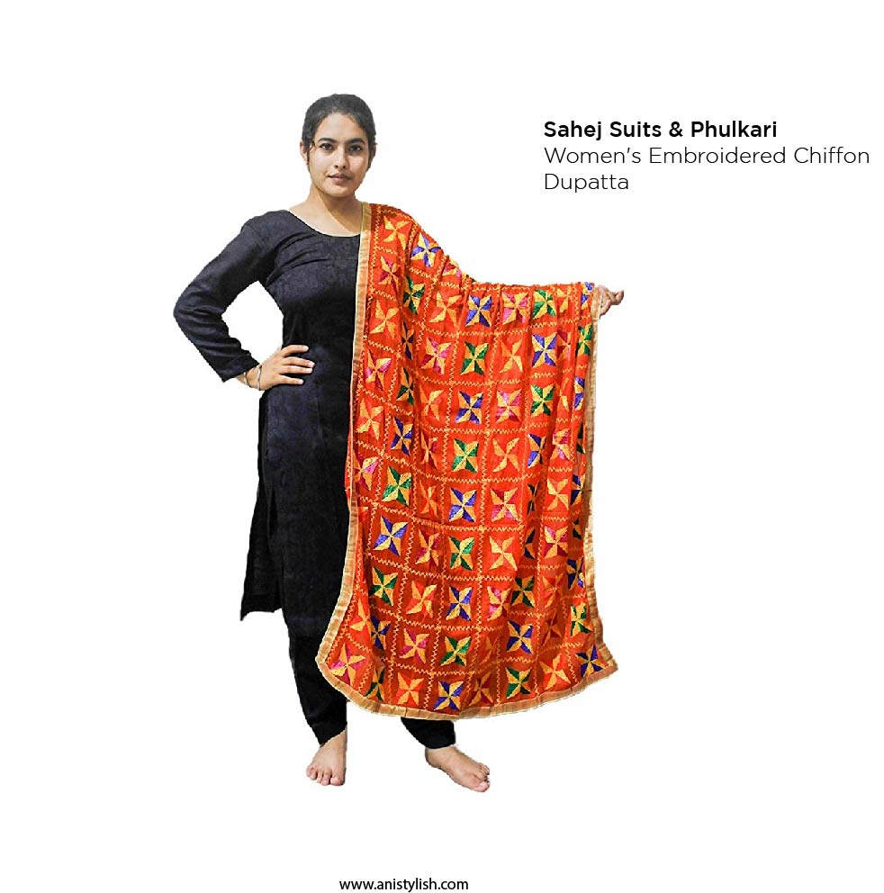 Phulkari dupatta- Designer Dupatta online @ Best Price