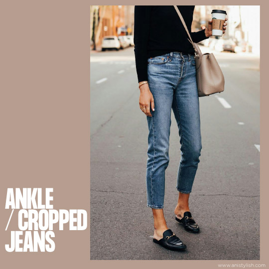 Ankle Jeans ( cropped Jeans )-Different types of jeans for women with pictures (In Hindi)