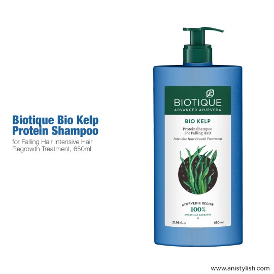 Biotique Bio Kelp Protein Shampoo-Best shampoo for hair care in monsoon review with @ Best price in India