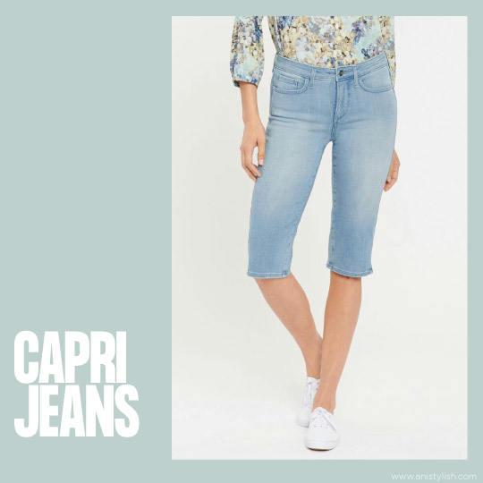 Capri Jeans-Different types of jeans for women with pictures (In Hindi)