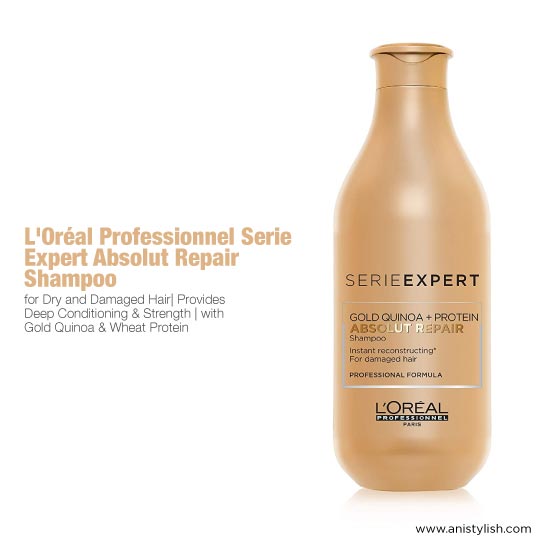 L'Oréal Professionnel Serie Expert Absolut Repair Shampoo-Best shampoo for hair care in monsoon review with @ Best price in India