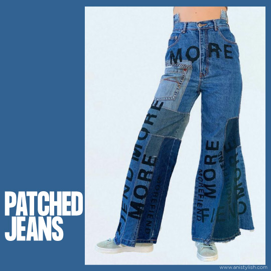 Patched Jeans-Different types of jeans for women with pictures (In Hindi)