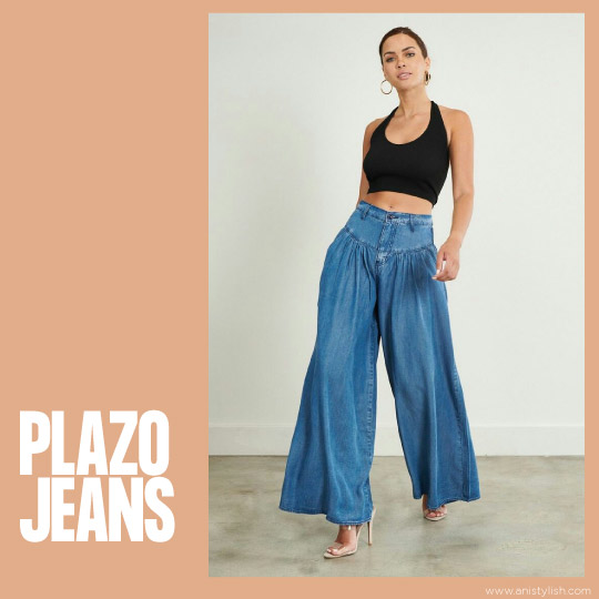 Plazo jeans-Different types of jeans for women with pictures (In Hindi)