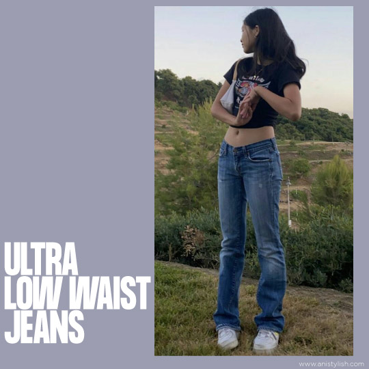 Ultra Low waist jeans-Different types of jeans for women with pictures (In Hindi)