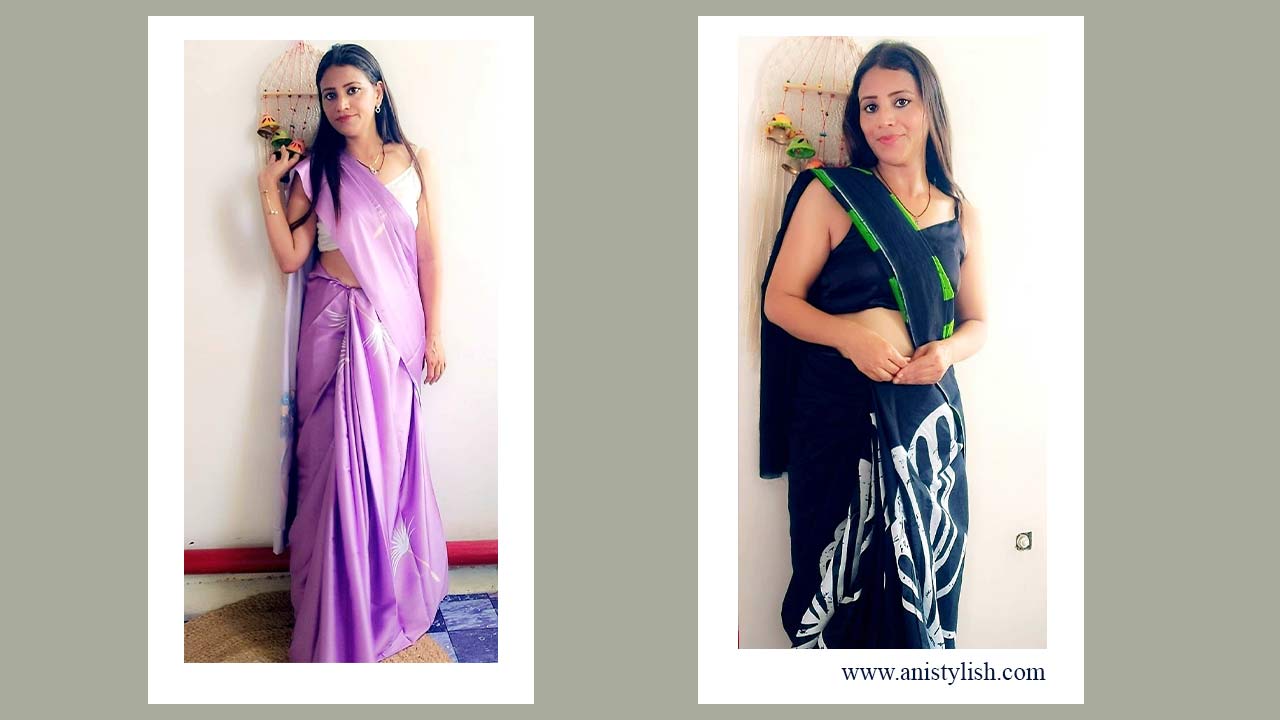 Step by Step Tips 1  How to look slim in saree in Hindi