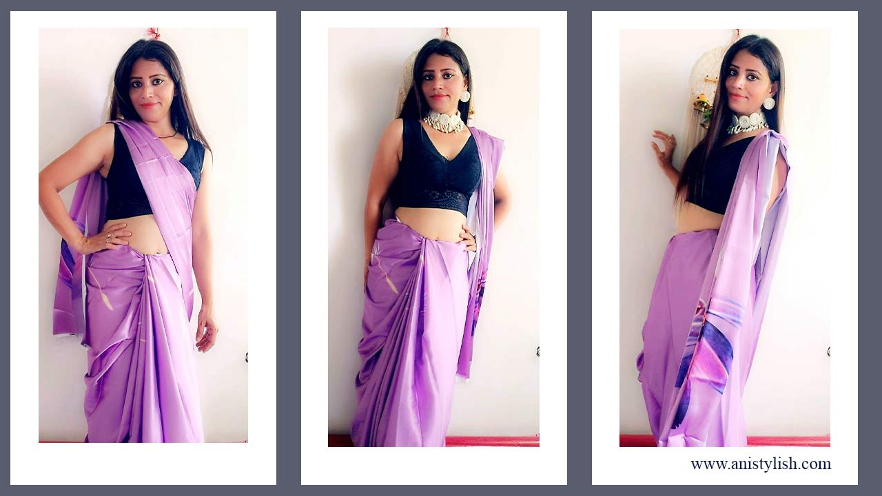 Step by Step Tips  How to look slim in saree in Hindi