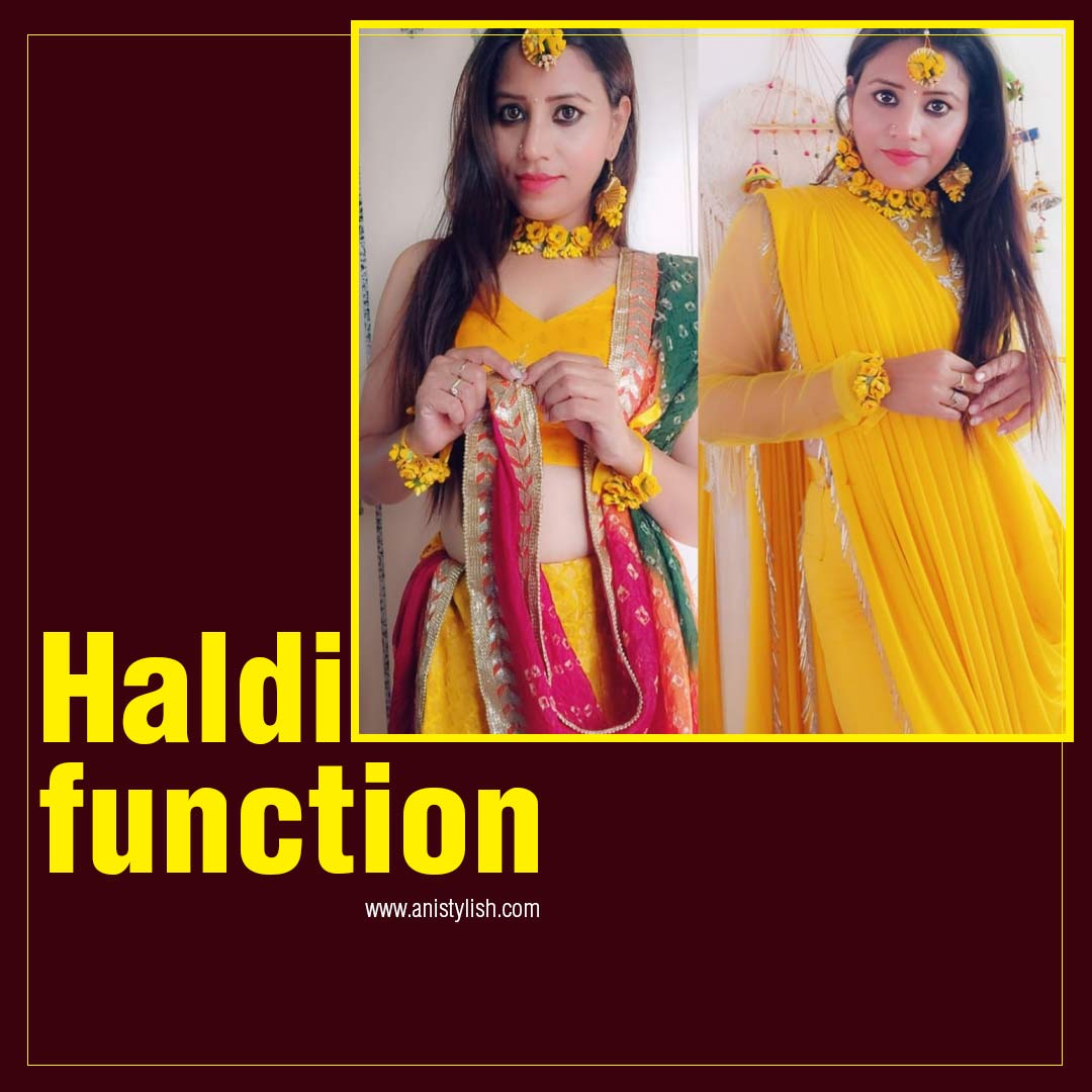 Haldi function-What to wear to a wedding guest female Women's outfit for wedding