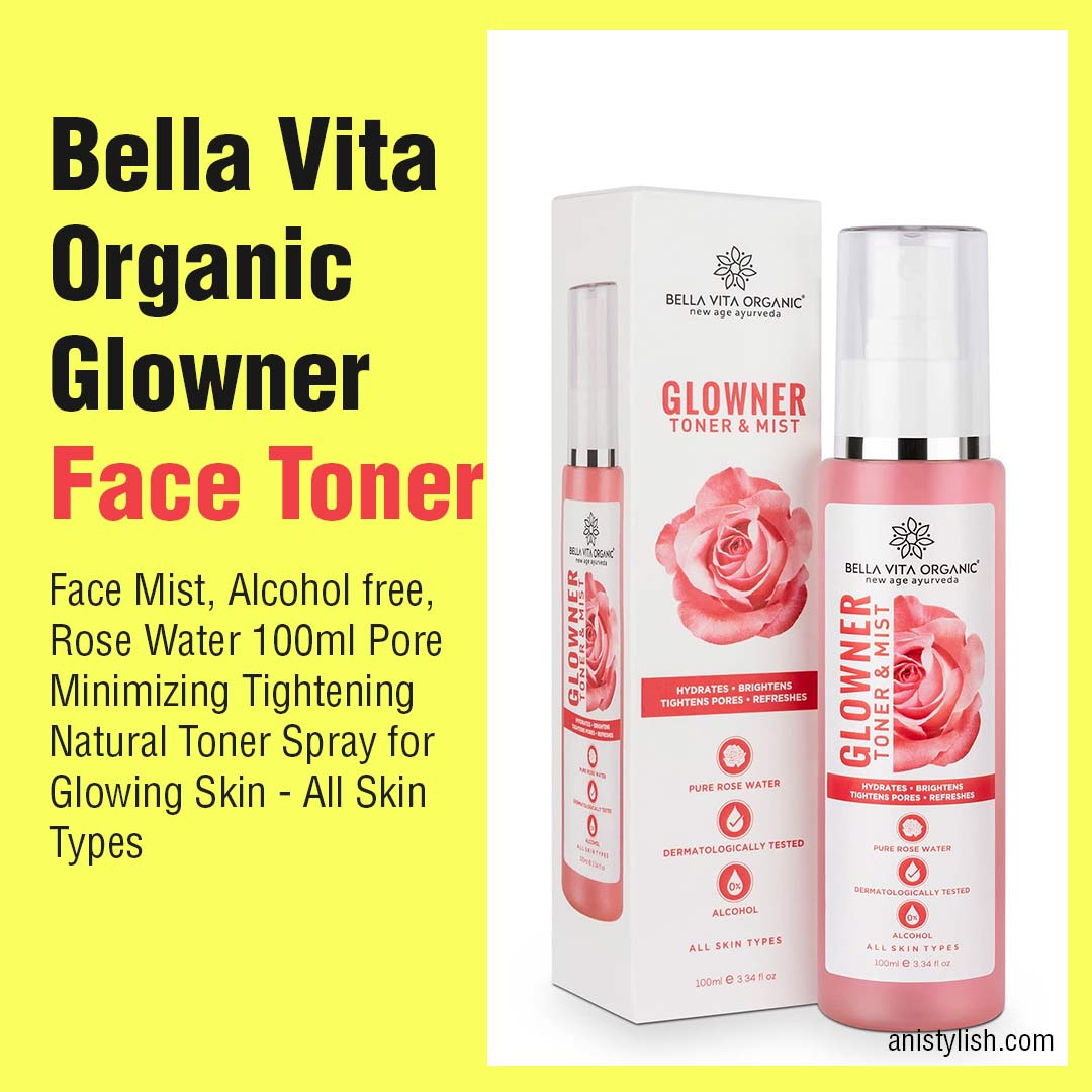 Bella Vita Organic Glowner Face Toner-Best Rose Water for face in India