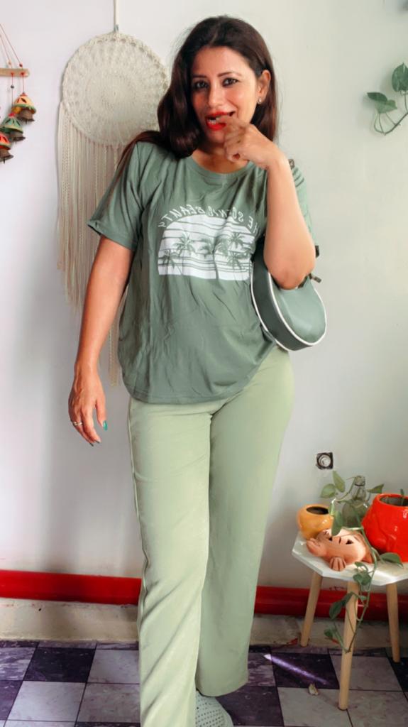 Light Green Bottom wear for women 